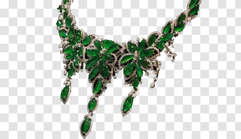 Emerald Necklace Diamond Transparent PNG