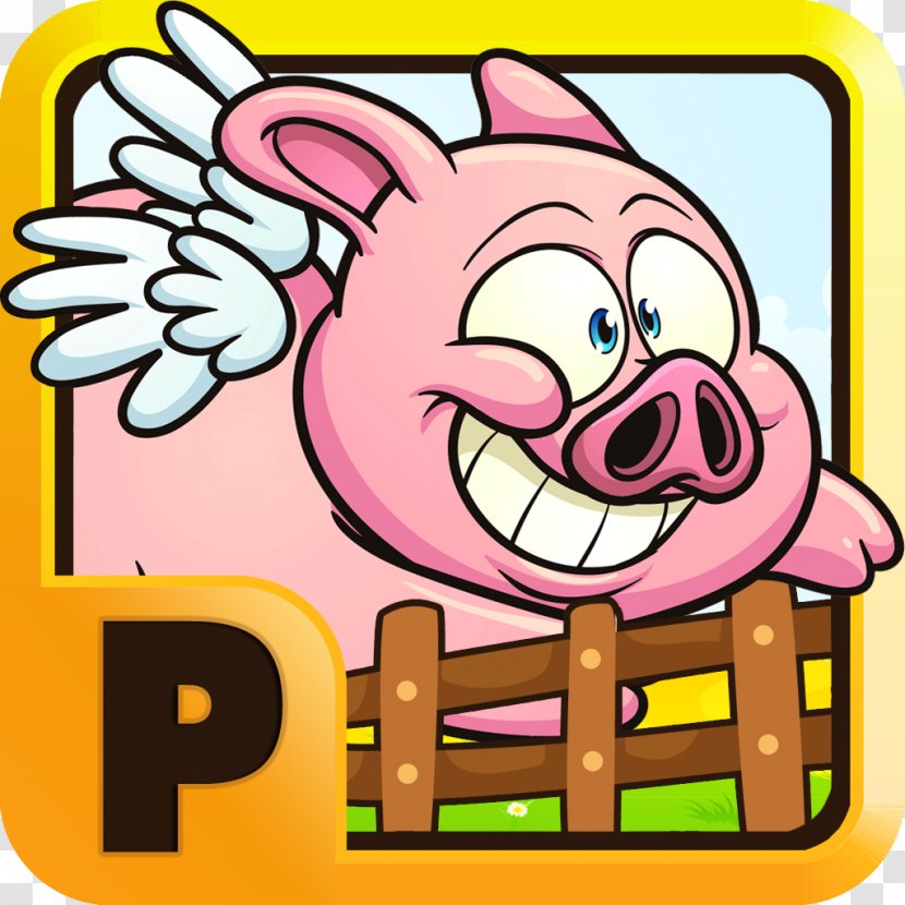 FlapPig Food Cartoon Clip Art - Pink Pig Transparent PNG
