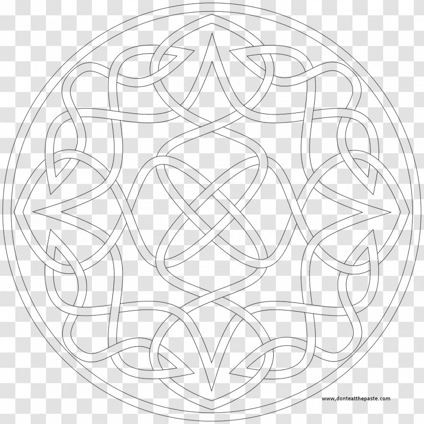 Circle Point White Sketch - Line Art Transparent PNG