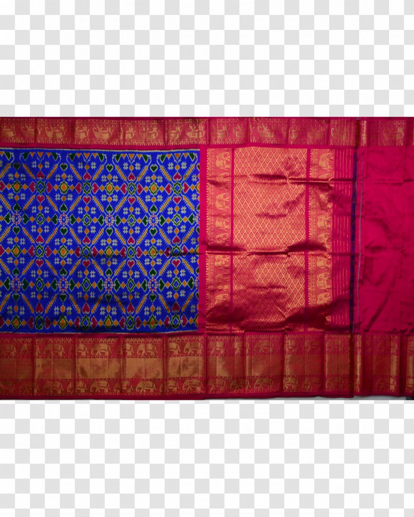 Rectangle Patchwork Place Mats Pattern Silk - Red - Saree Transparent PNG