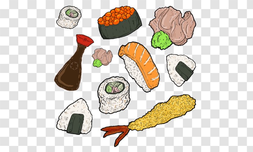 Food Sushi Drawing Art - Superfood - Cartoon Transparent PNG