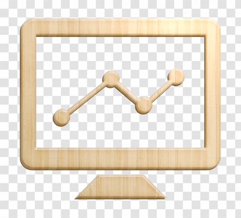 Graph Line Screen Icon Monitor WebDev SEO - Toy - Beige Transparent PNG