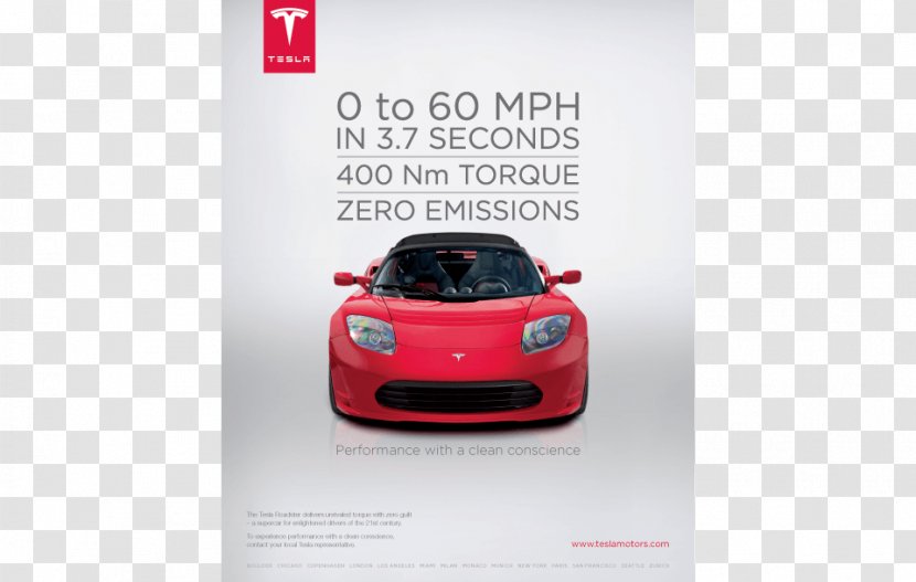 Car Tesla Motors Electric Vehicle Model S - Bar Creative Posters Transparent PNG