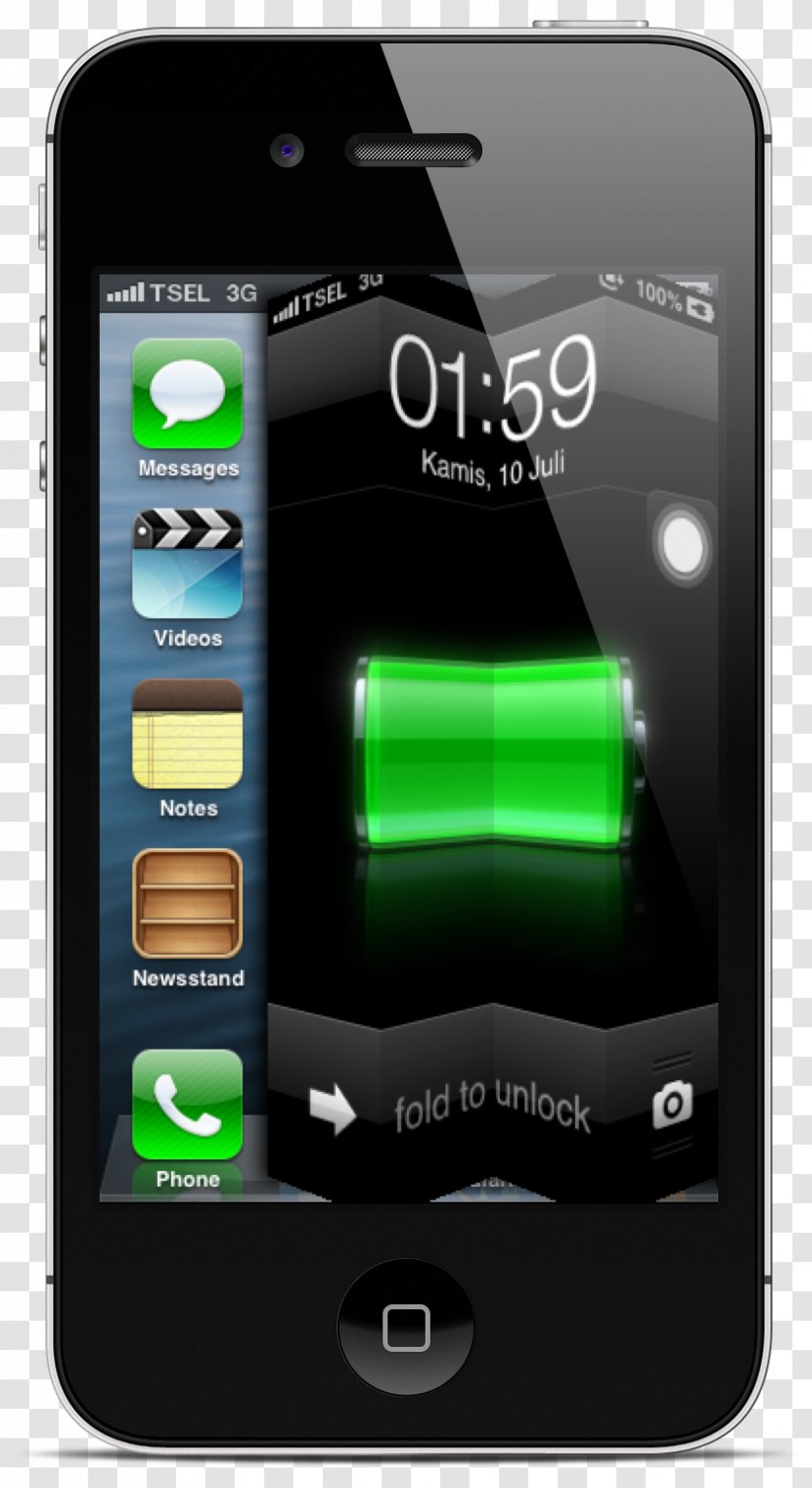 IPhone 4S 5 Apple - Mobile Phone - Tirai Transparent PNG