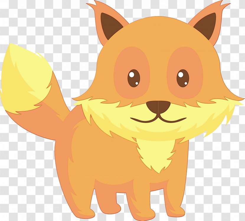 Cartoon Red Fox Animated Animation Clip Art - Whiskers Snout Transparent PNG