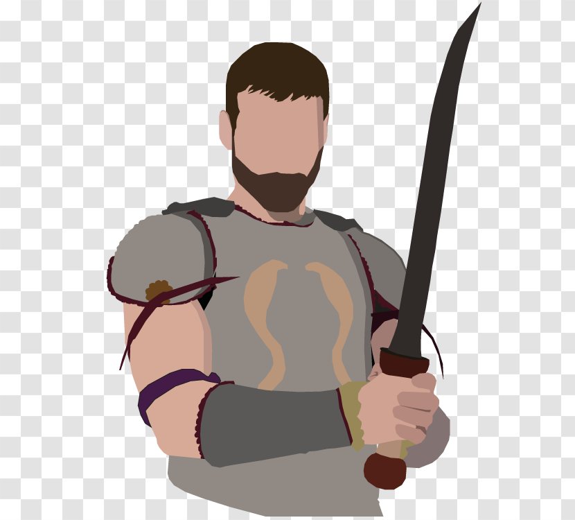 Thumb Facial Hair Shoulder Character - Cold Weapon - Design Transparent PNG