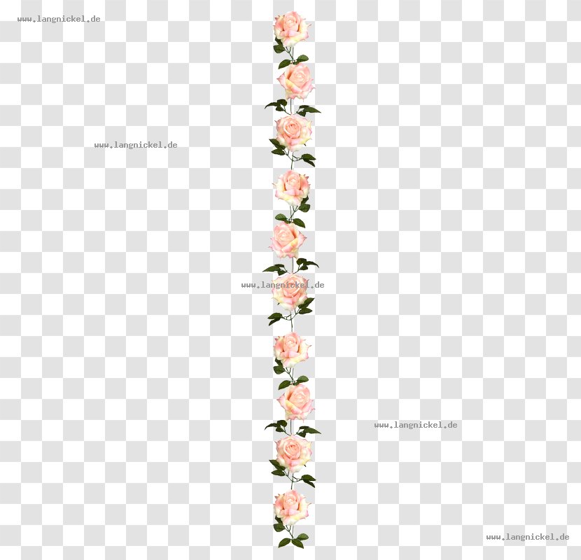 Flowering Plant Font - Girland Transparent PNG