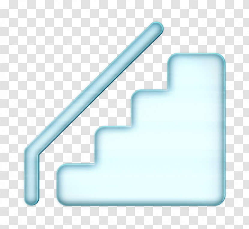 Stairs With Handrail Icon Icon Shopping Mall Icon Transparent PNG