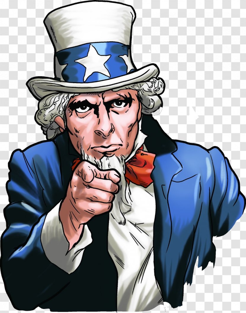 Samuel Wilson Uncle Sam Clip Art Openclipart Free Content - Finger Transparent PNG