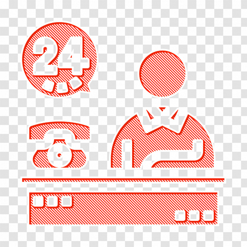 Professions And Jobs Icon Reception Icon Hotel Services Icon Transparent PNG