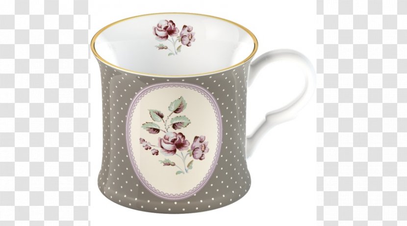 Mug Porcelain Teacup Tableware Bone China - Drinkware - Ditsy Floral Transparent PNG