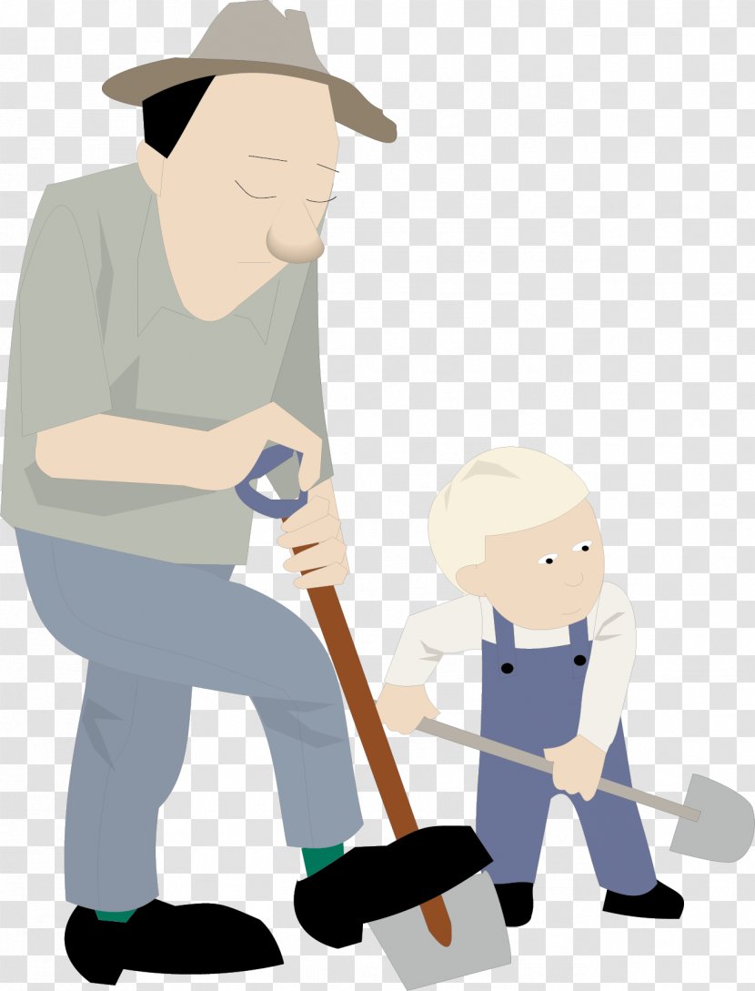 Father Clip Art - Son - The Old Man Walks With Child Transparent PNG