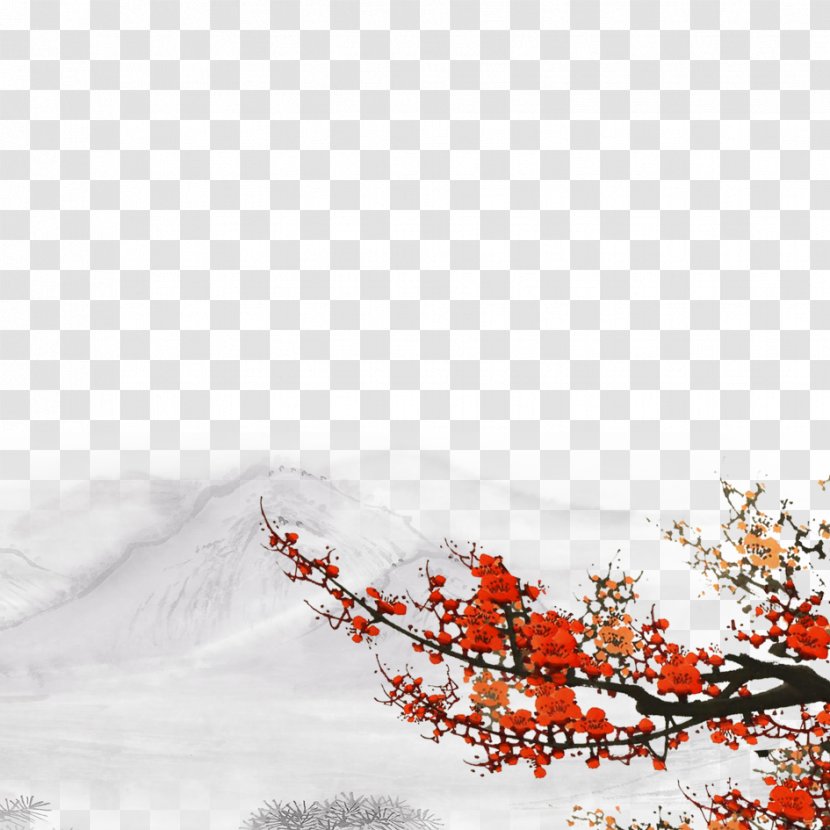 Plum Blossom Poster - Tree - Flower Transparent PNG