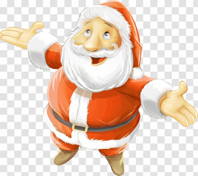Santa Claus Reindeer Christmas Child Wish List - Red Cartoon Decorative Patterns Transparent PNG