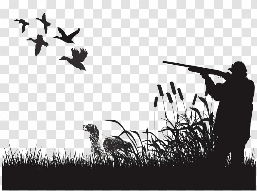 Duck Mural Waterfowl Hunting Wall Decal - Decorative Arts - Playing Hunter Image Transparent PNG