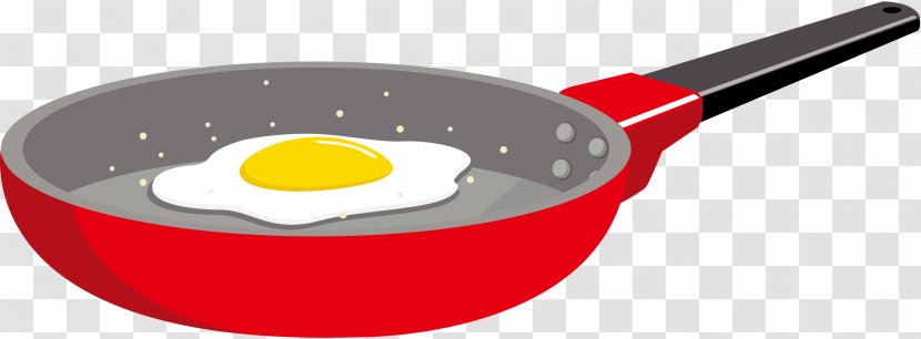 Fried Egg Omelette Frying Pan Kitchen - Vector Transparent PNG