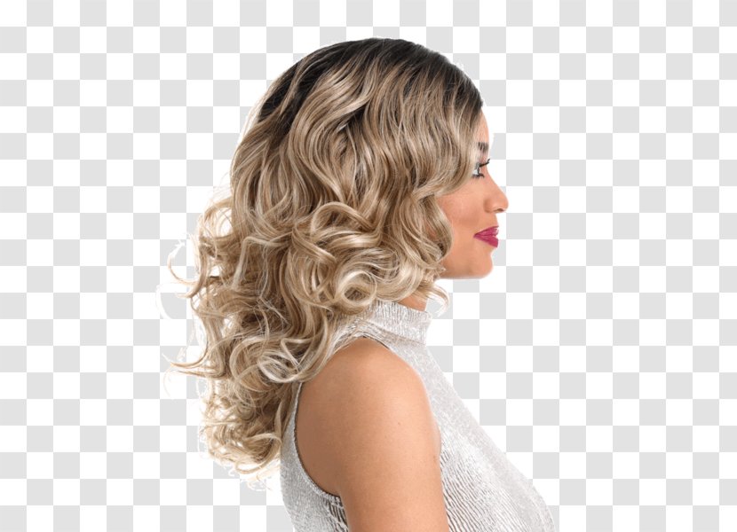 Blond Layered Hair Step Cutting Feathered Coloring - Long Transparent PNG
