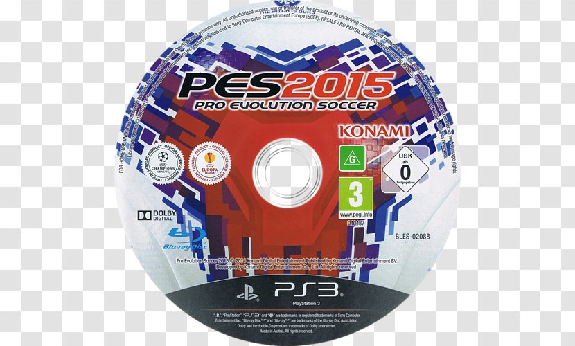 Pro Evolution Soccer 2015 2011 Compact Disc Konami PlayStation 3 Transparent PNG