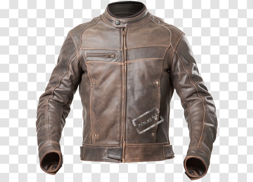Blouson Motorcycle Leather Jacket - Moto Vintage Transparent PNG