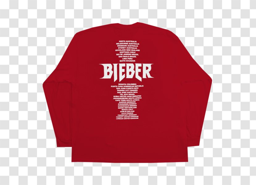 Purpose World Tour T-shirt Hoodie H&M - Crop Top Transparent PNG