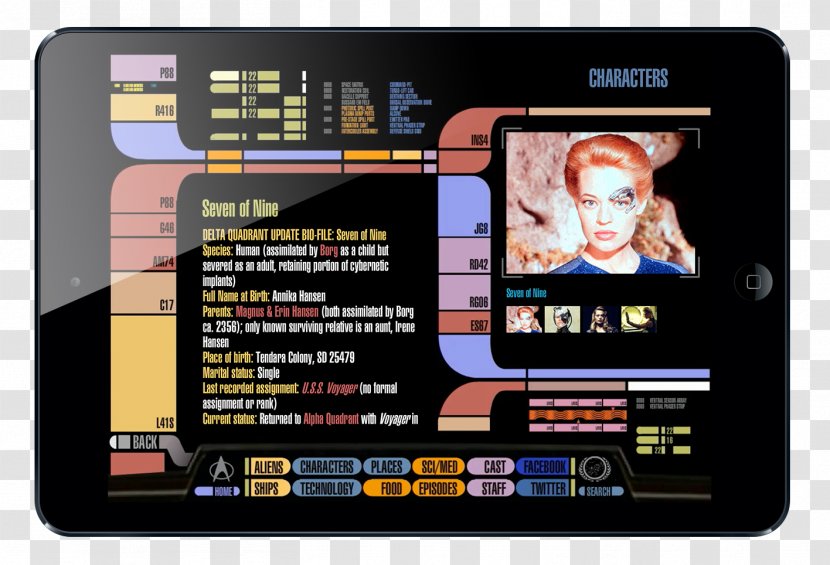 LCARS Star Trek Trekkie Handheld Devices - The Next Generation - App Store Transparent PNG