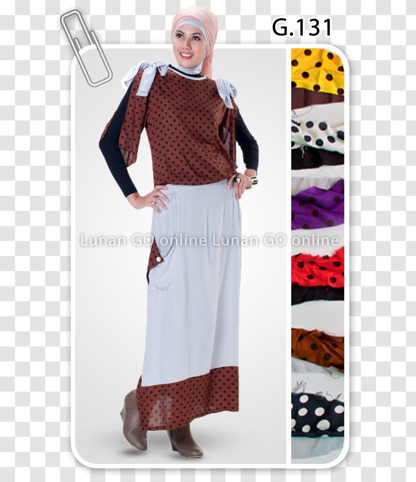 Polka Dot Rose White Fashion Color - Muslim Transparent PNG