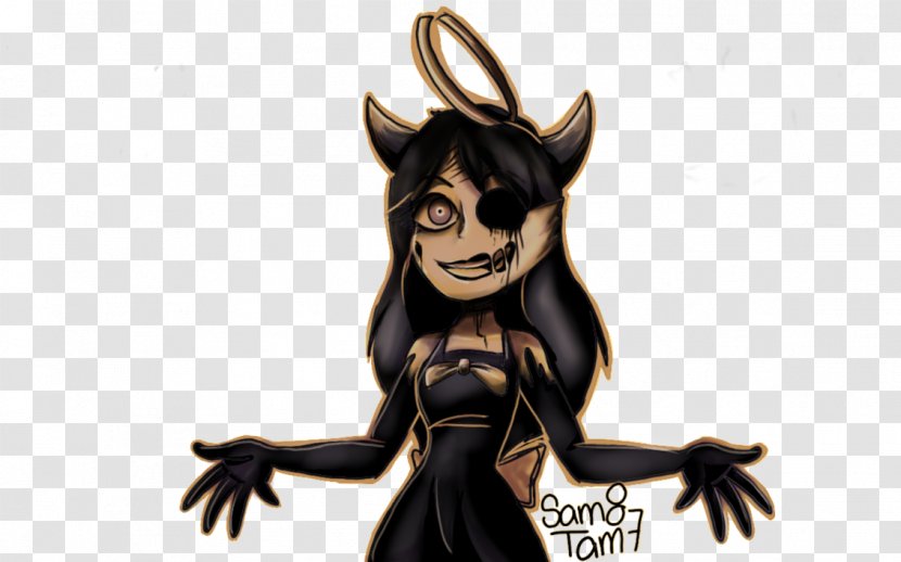 Bendy And The Ink Machine Minnie Mouse Drawing Chapter - Supernatural Creature Transparent PNG