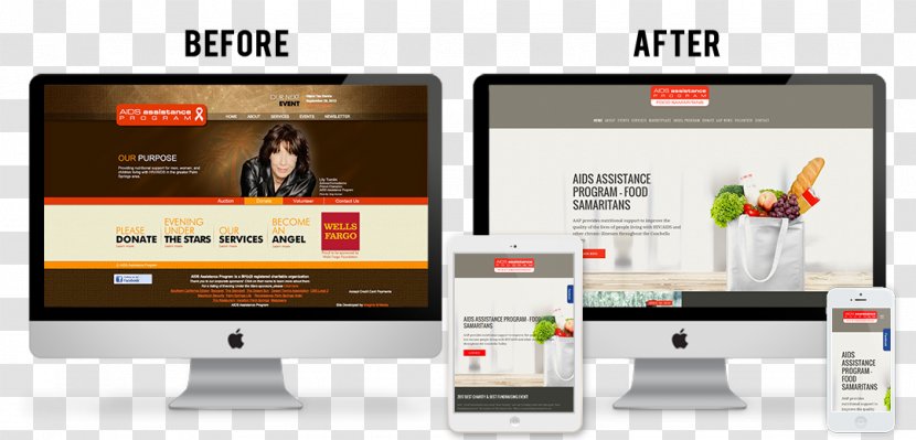 AAP - Display Device - Food Samaritans Advertising Web DesignBefore And After Transparent PNG