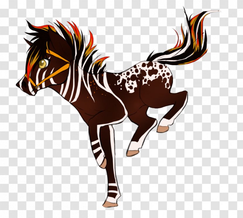 Mane Mustang Stallion Zebra Color - Remuda Transparent PNG