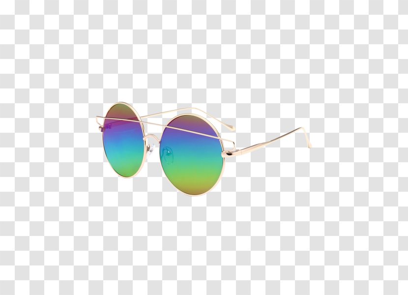 Goggles Mirrored Sunglasses Ray-Ban Round Metal - Vision Care - Retro Sunbeams With Yellow Stripes Transparent PNG