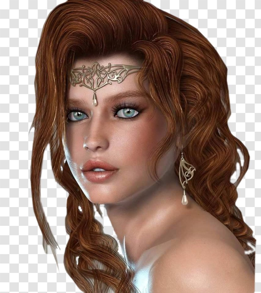 Delilah Digital Art Female Painting - Forehead Transparent PNG