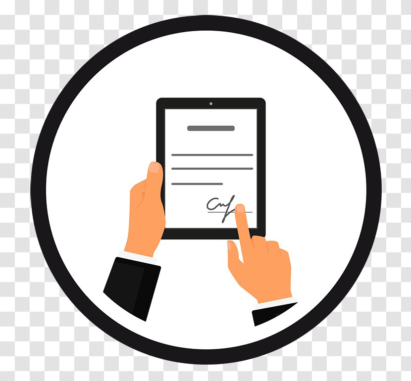 Digital Signature Electronic DocuSign Document - Communication Transparent PNG