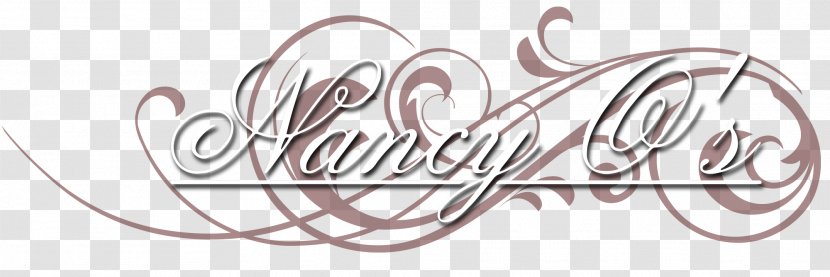 Nancy O's Restaurant Food Logo Font - Watercolor - Heart Transparent PNG