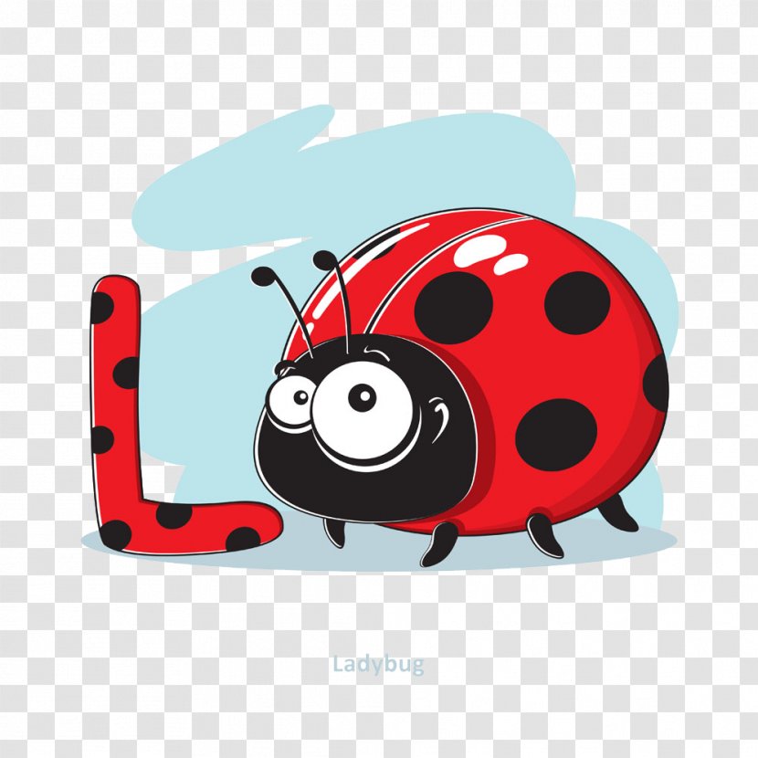 Letter Alphabet Illustration - L - Letters And Ladybug Transparent PNG
