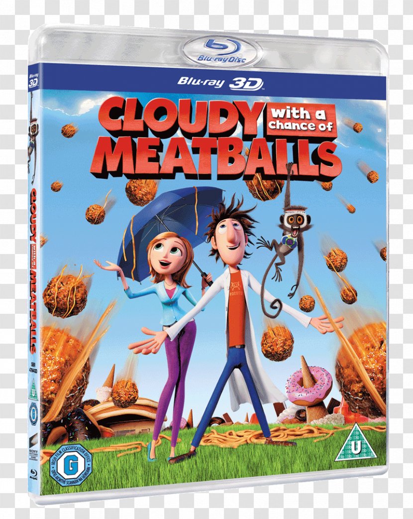 Blu-ray Disc Flint Lockwood Cloudy With A Chance Of Meatballs Film DVD - Smurfs - Dvd Transparent PNG