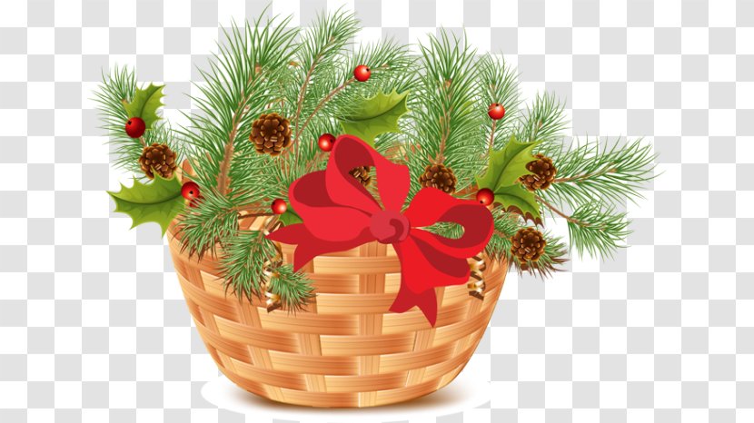 Christmas Ornament Santa Claus Gift Holiday - Greenery Transparent PNG