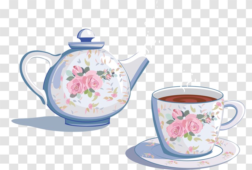 Teapot Clip Art Teacup - Mug - Porcelain Pots Transparent PNG