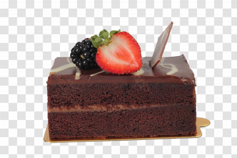 Chocolate Cake Brownie Strawberry Cream Torte Ganache - Food - HQ Pictures Transparent PNG