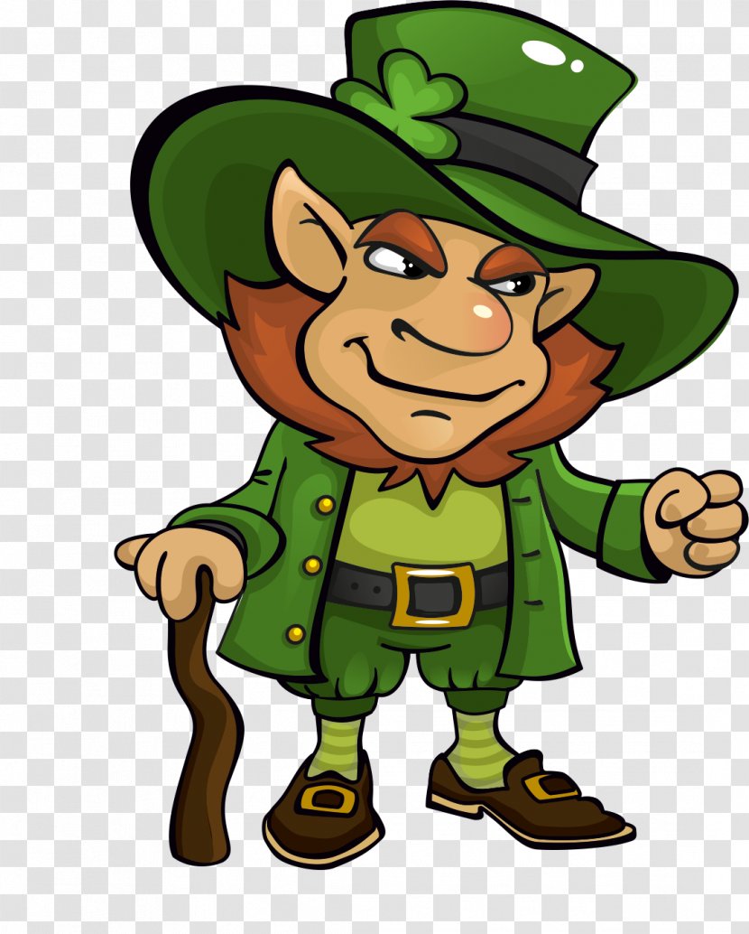 Saint Patrick's Day Leprechaun Treasure Clover Clip Art - Pin - ST PATRICKS DAY Transparent PNG