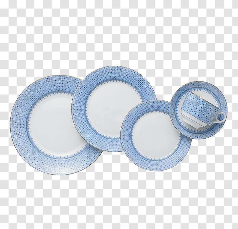 Mottahedeh & Company Cornflower Blue Table Setting Tableware - Lace - Cornflowers Transparent PNG