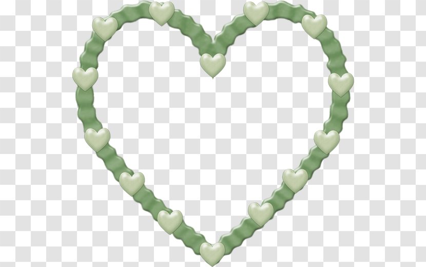 Emerald Body Jewellery Jade Bead Necklace - Heart Transparent PNG