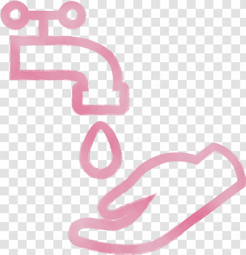 Pink Text Font Logo Transparent PNG