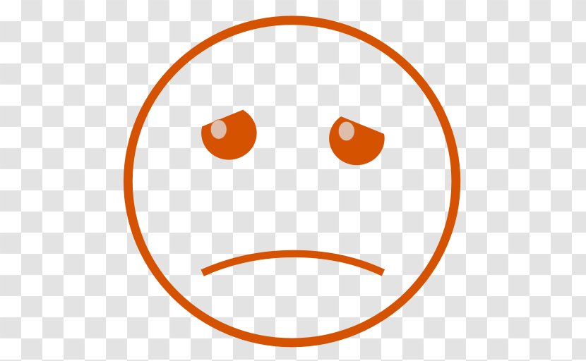 Emoticon Smiley Sadness Clip Art - Orange - TIRED Transparent PNG