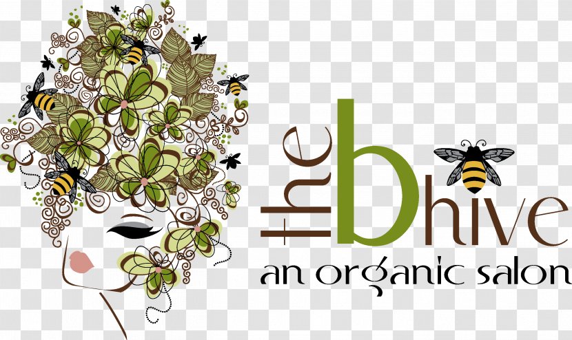 The B Hive Organic Salon Beauty Parlour Floral Design Day Spa Business - Plant - Text Transparent PNG
