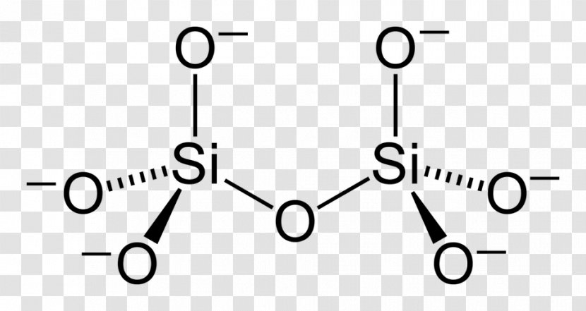 Silicate Chemistry Silicon Dioxide Lewis Structure Tetrahedron - Monochrome - Zest Transparent PNG