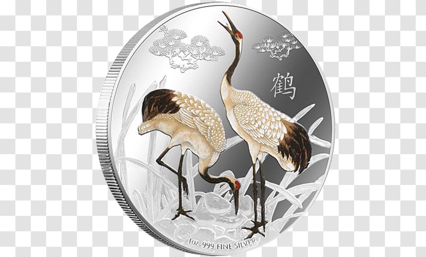 Crane New Zealand Silver Coin - Mint Transparent PNG
