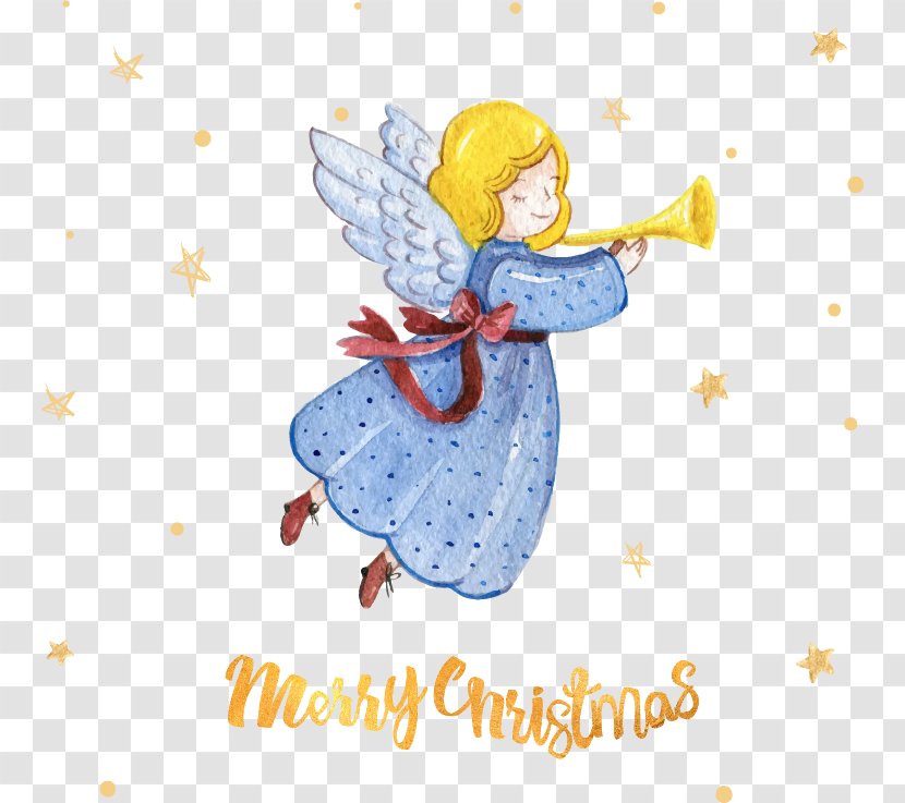Angel Christmas Clip Art - Supernatural Creature - Hand-painted Posters Transparent PNG