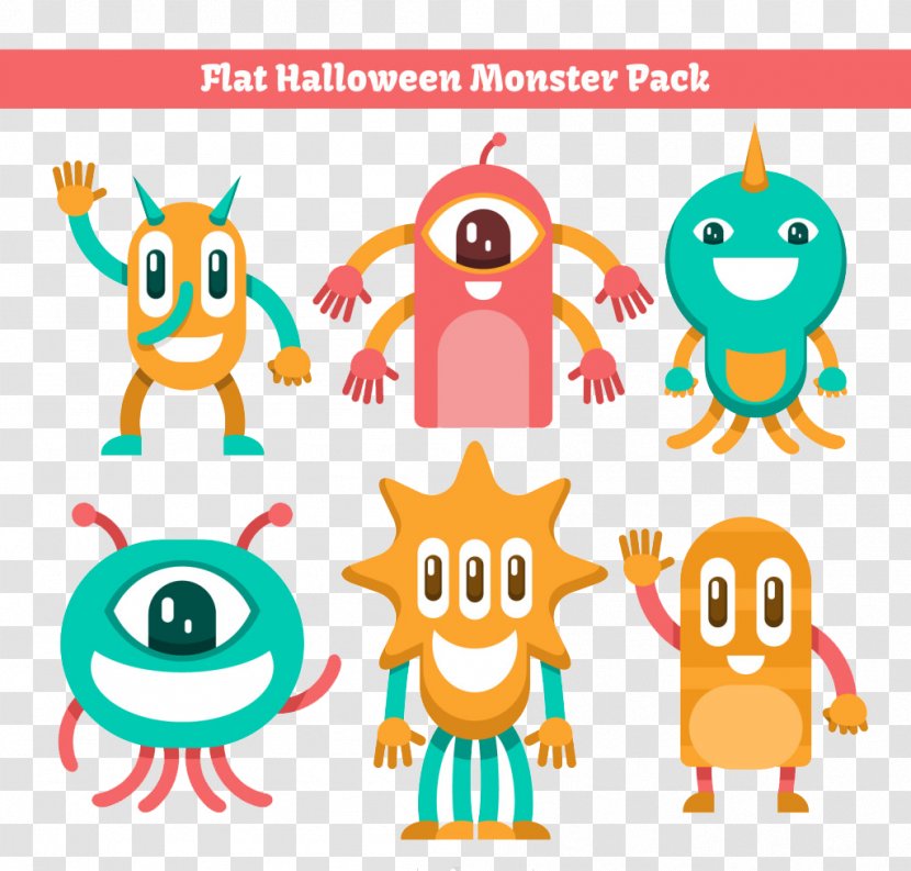 Halloween Monsters Euclidean Vector - Area - Cartoon Demon Transparent PNG