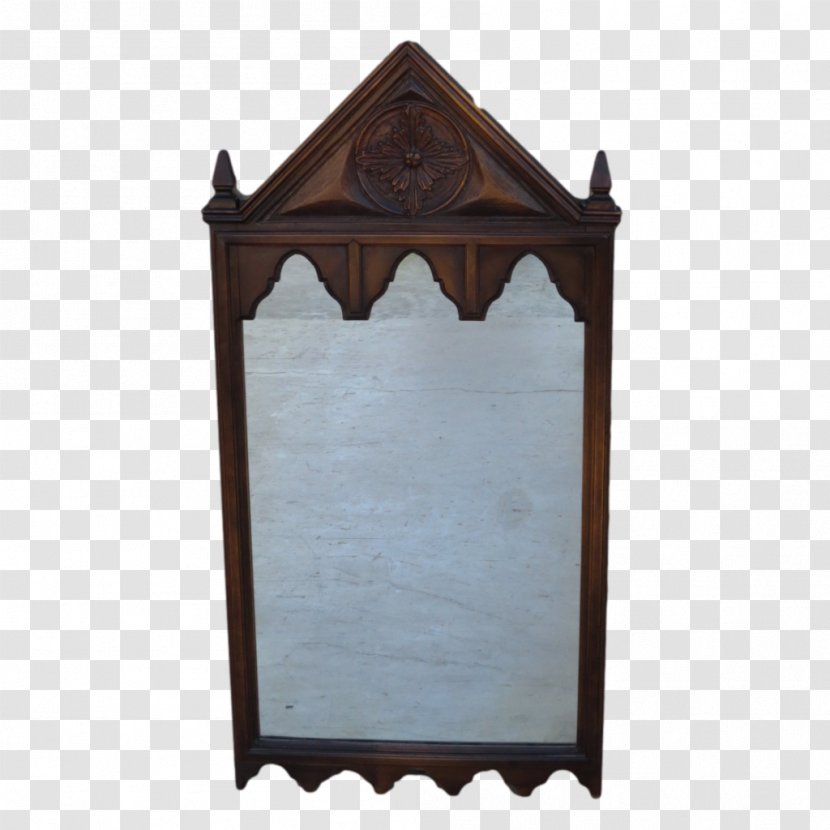 Light Mirror Gothic Architecture Sconce - Walnut Transparent PNG