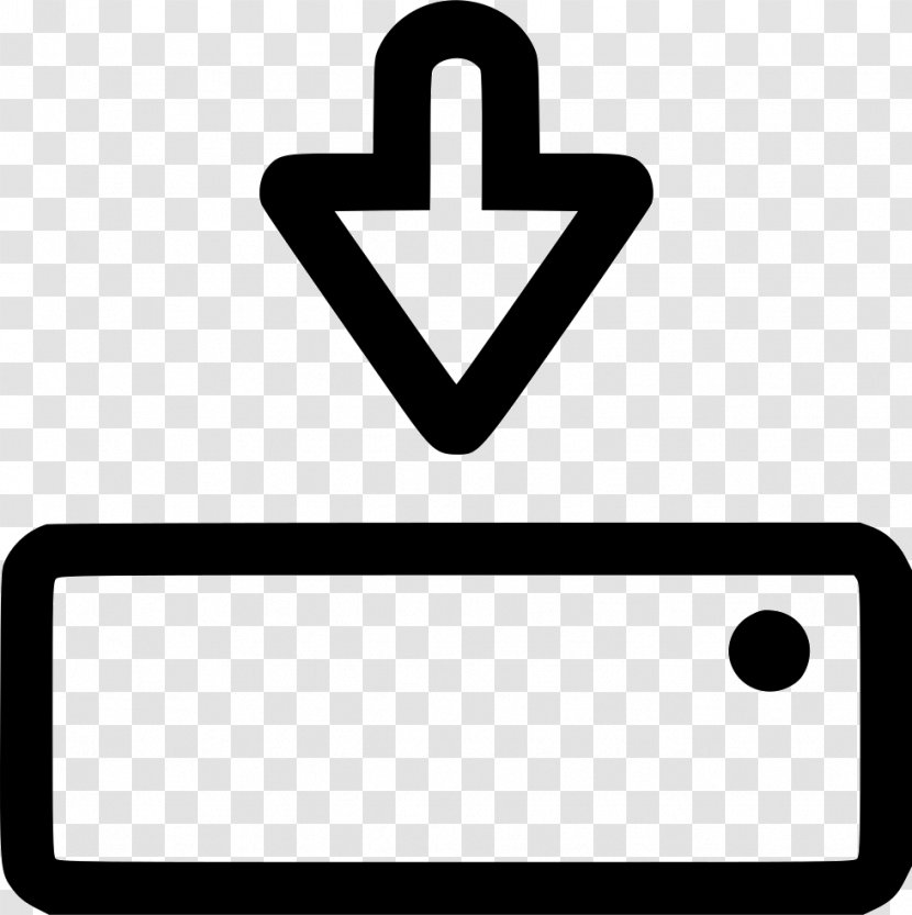 Clip Art - Black And White - Save Button Transparent PNG